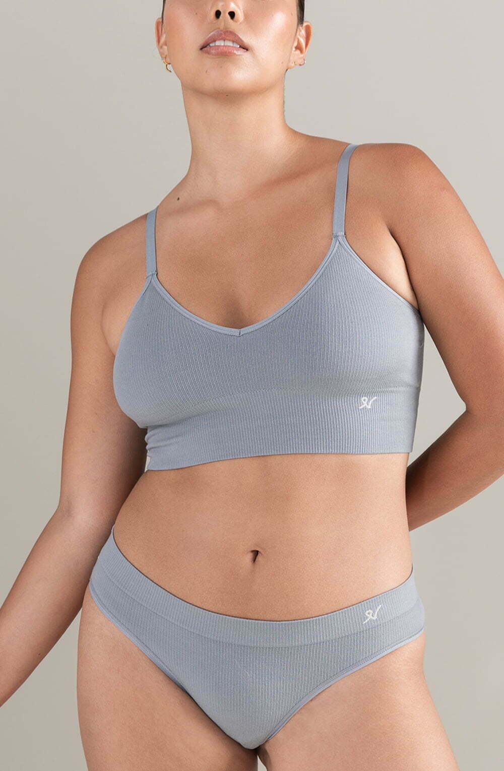 The TENCEL(TM) Seamless Bralette Storm Grey