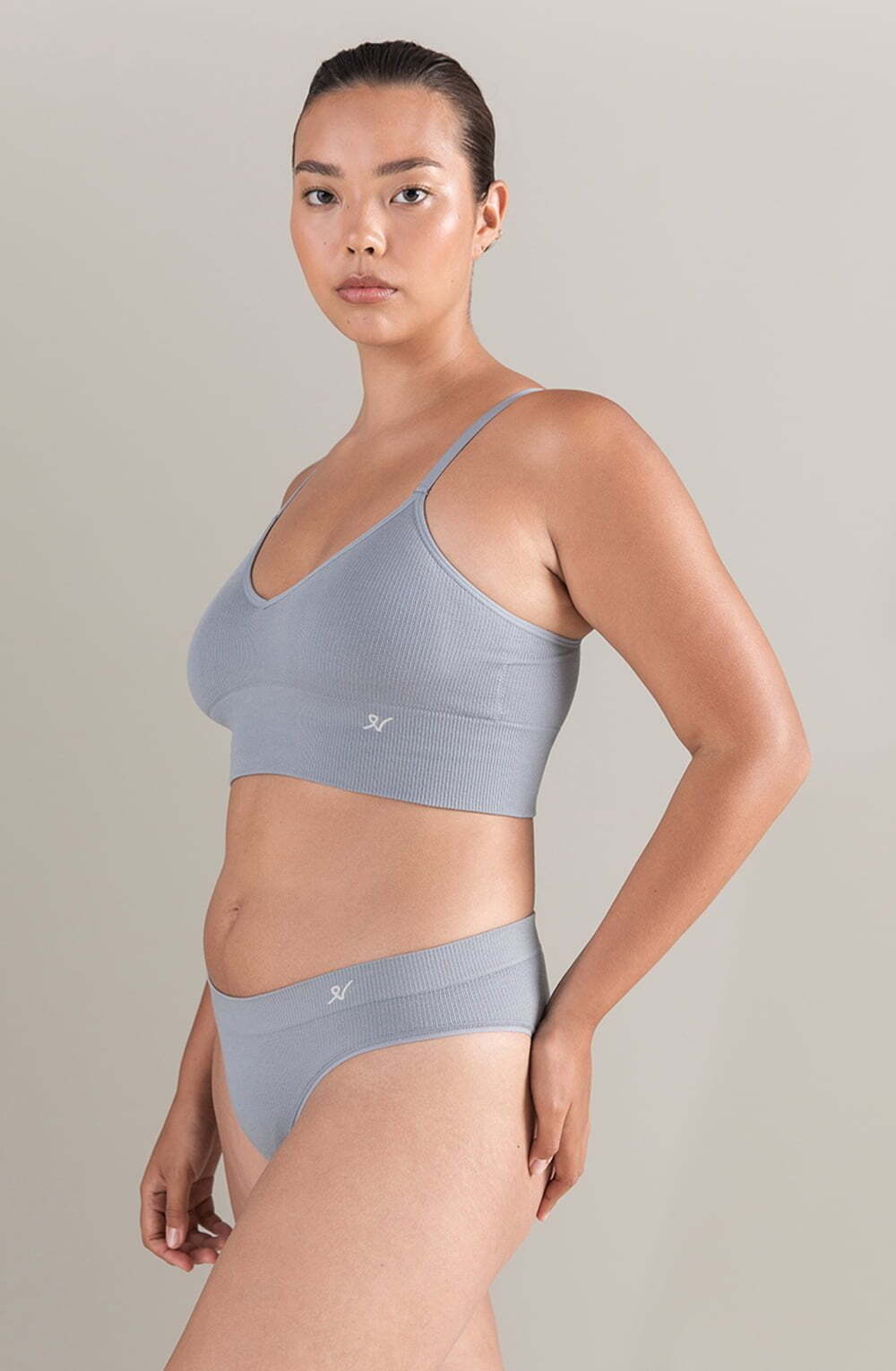 The TENCEL(TM) Seamless Bralette Storm Grey