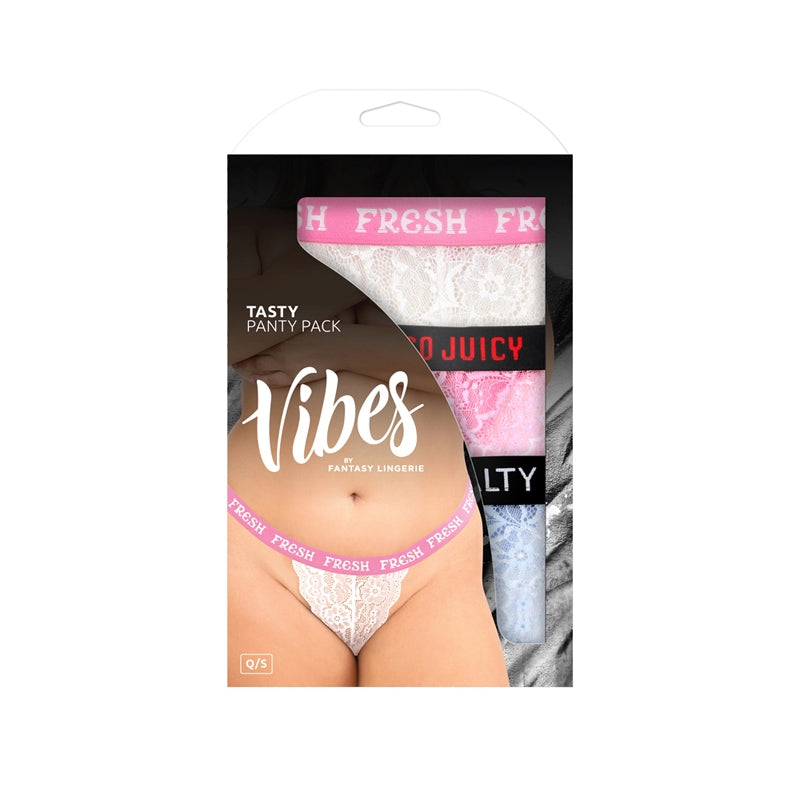 FL VibesTasty 3Pk ThongSet BluPnkWht QS