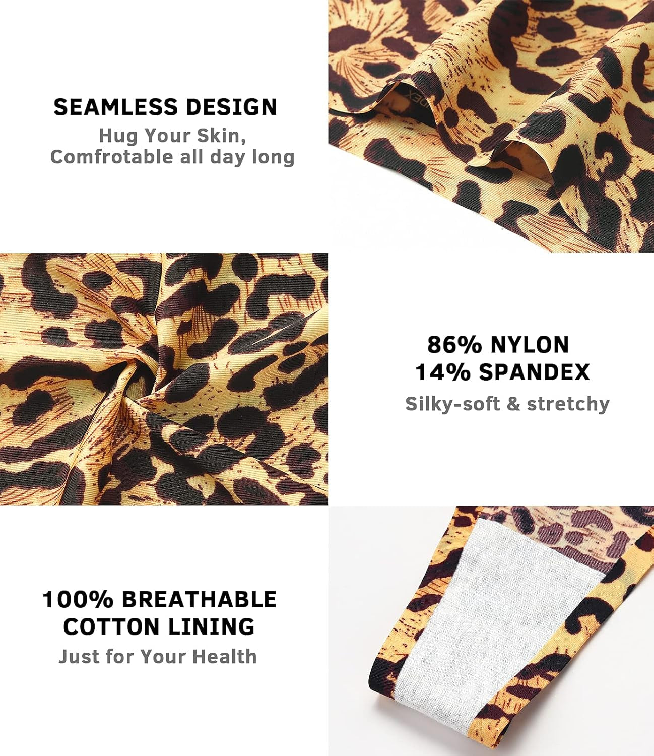 Seamless Thongs for Women - No Show Comfy Stretch Thongs for Women Sexy G-String - Ropa De Multi-Pack