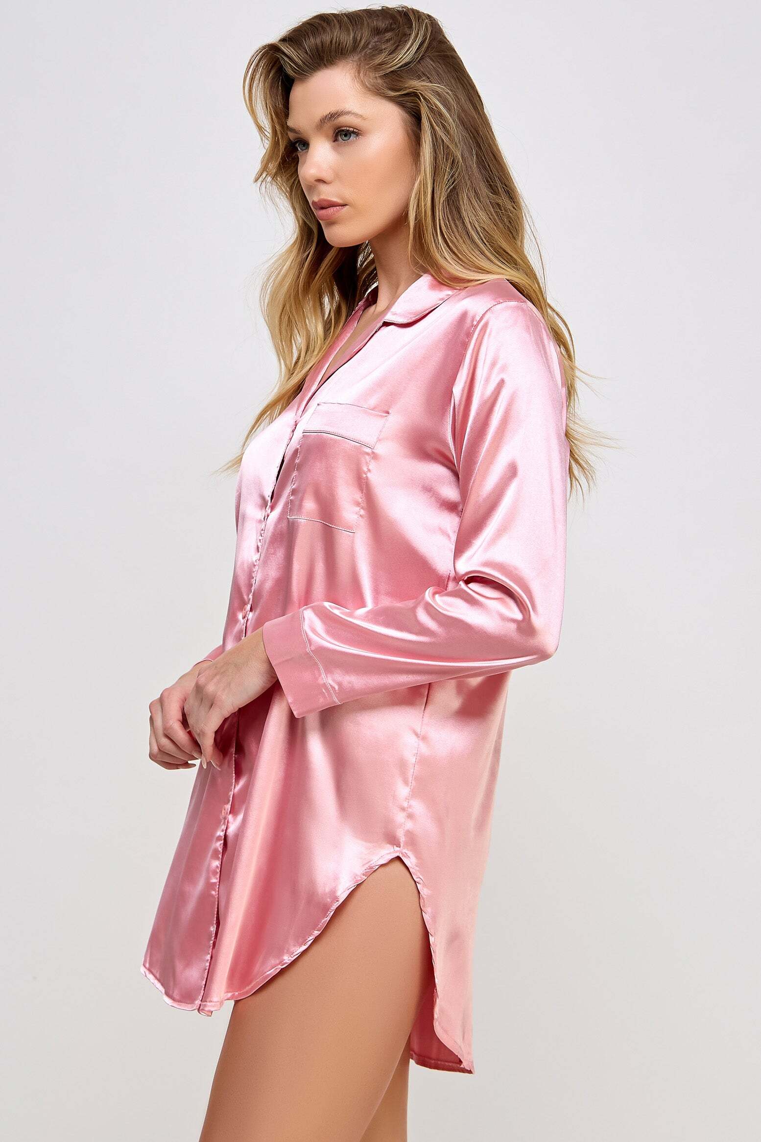 BW1788 Kimberly Satin Sleepshirt