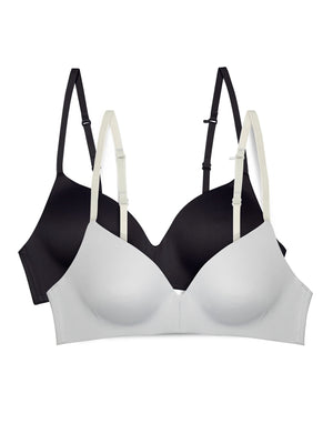 Girls Wirefree T-Shirt Bra, 2-Pack, Sizes 30A-38A