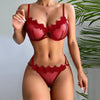 Sexy Lingerie for Women,Plus Size Exotic Floral Lace Lingerie Set,Two Piece Sexy Bra and Panty Sets Christmas Valentine Holiday Gift on Clearance